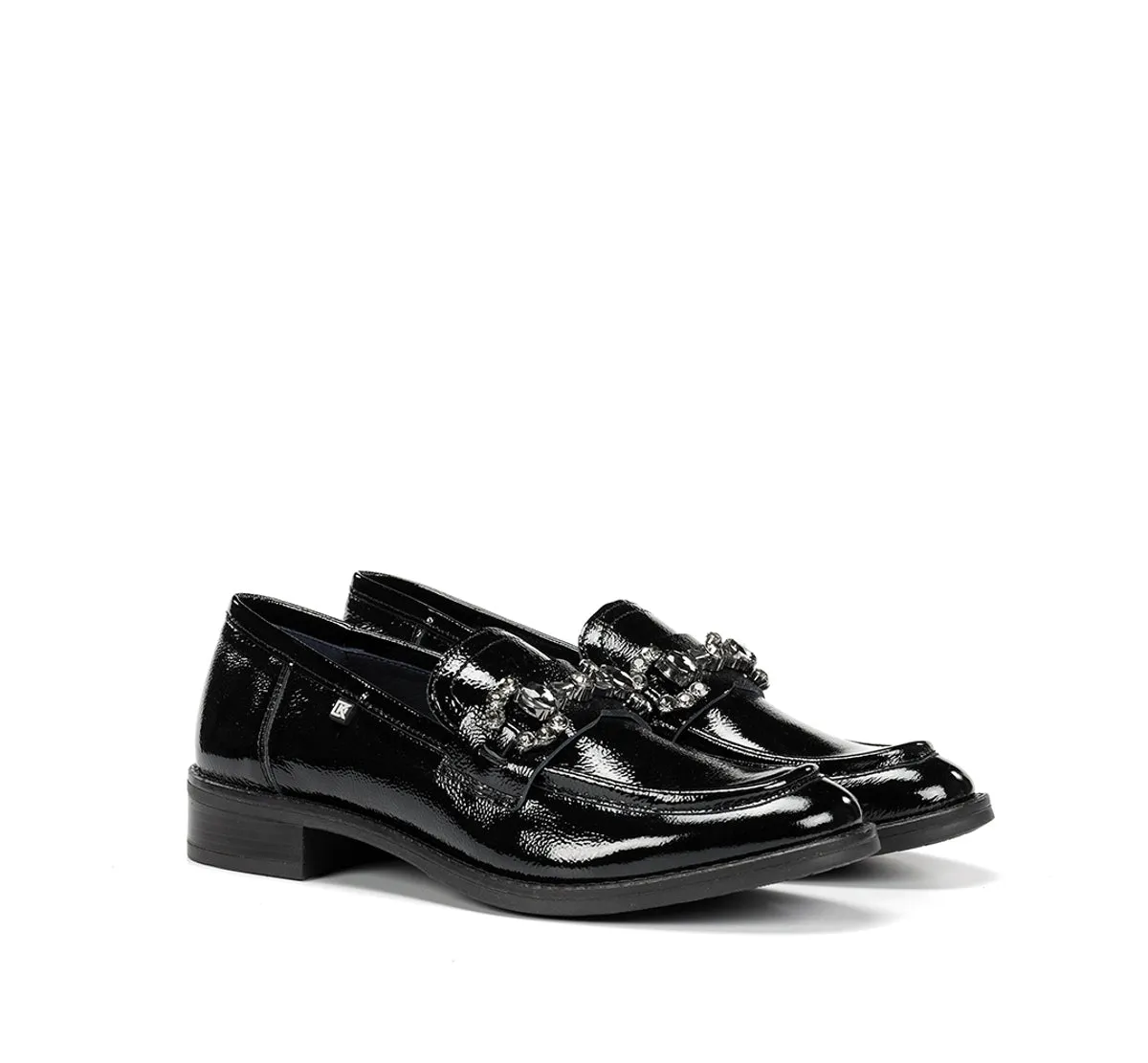 Fluchos Harvard D9118 mocassini neri donna eleganti