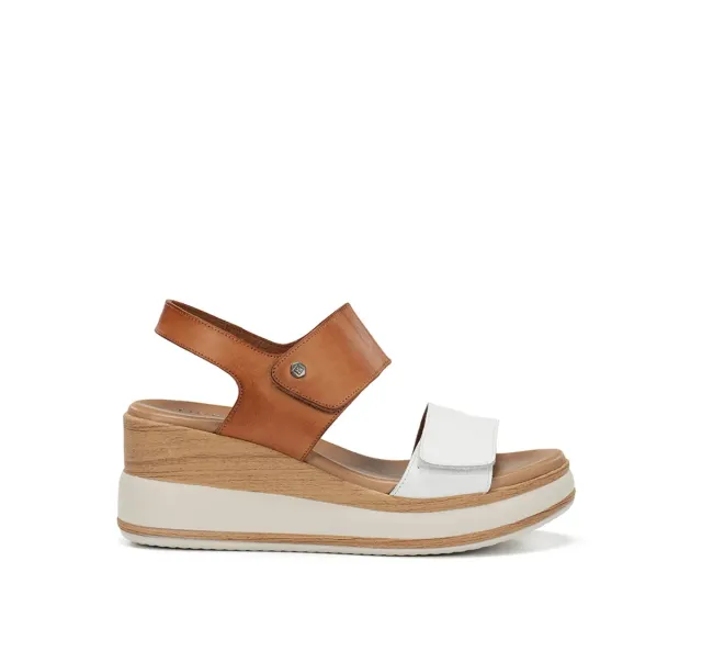 Fluchos Prince D9643 Sandali Donna Bianchi Platform