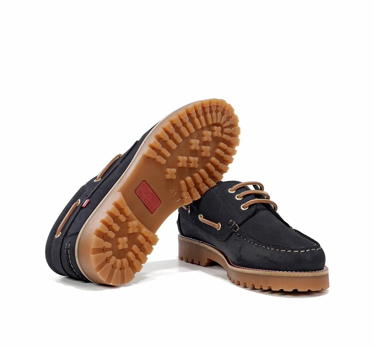 Fluchos Scott F0054 Scarpe Barca Uomo Blu Gomma