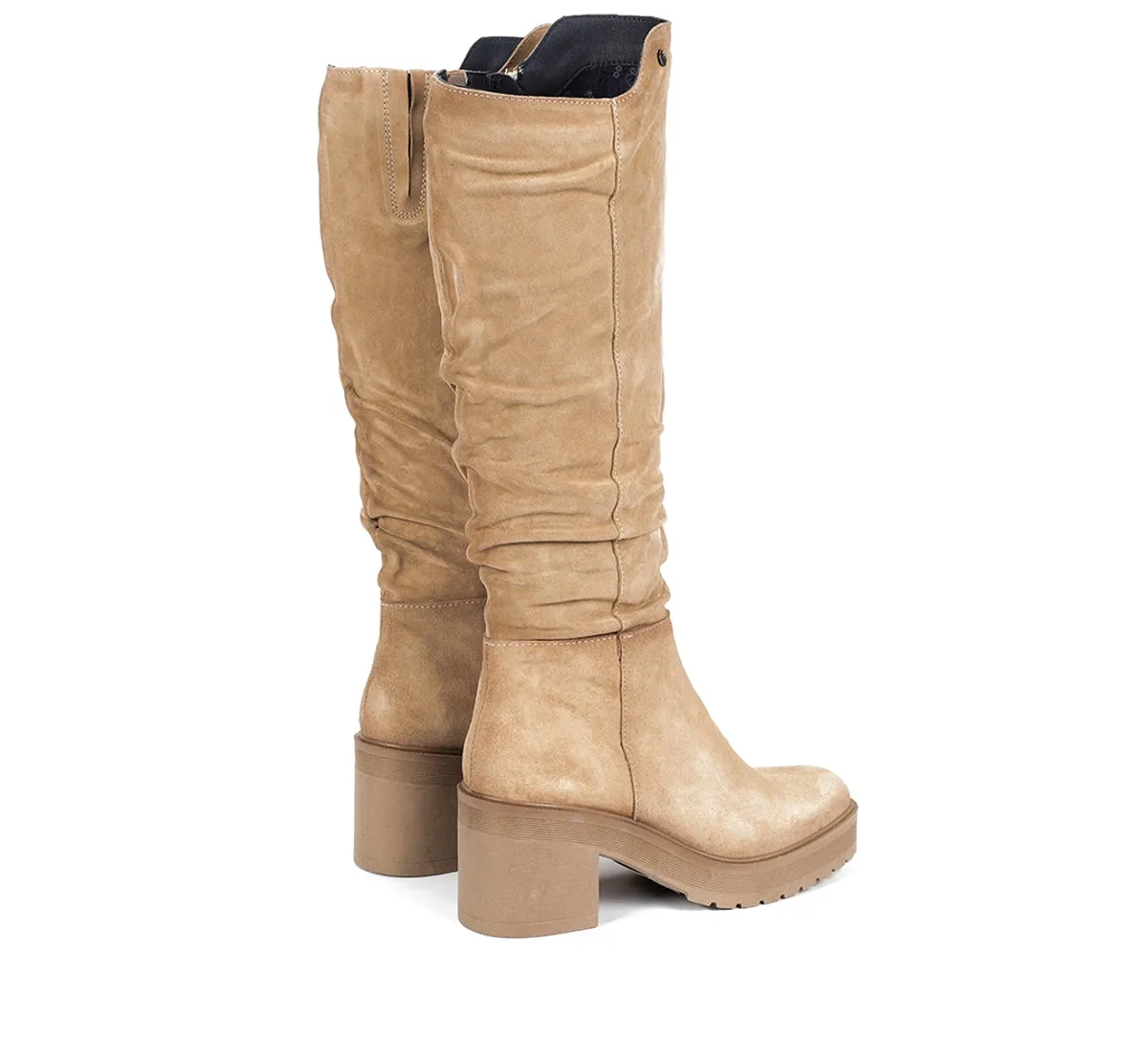 Fluchos Sarah D9574 stivali donna beige tacco