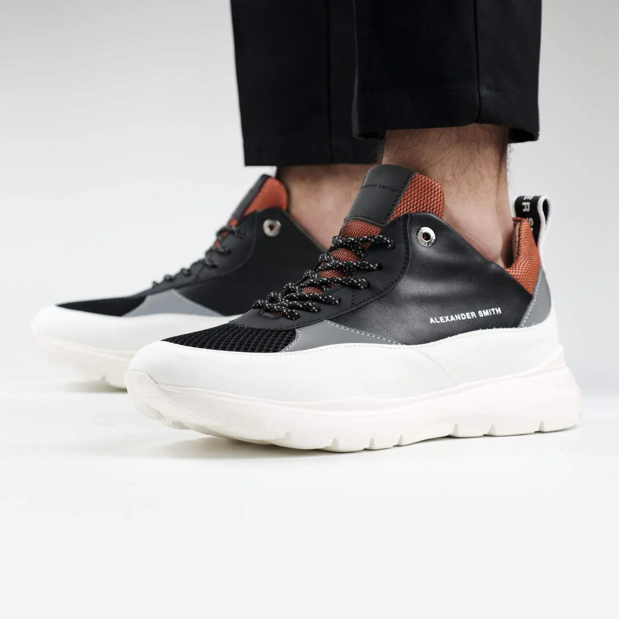 Alexander Smith London Eye White Silver sneakers uomo