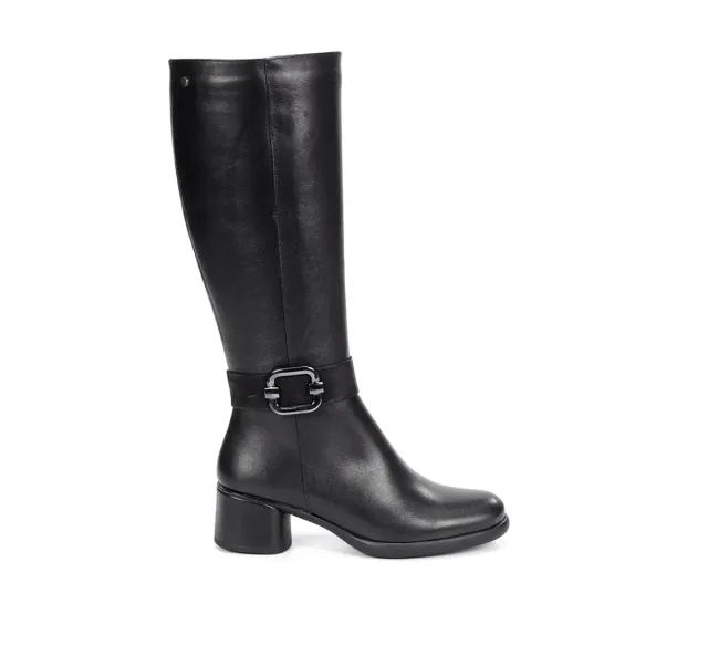 Fluchos Macy D9374 Stivali Donna Neri Tacco Medio