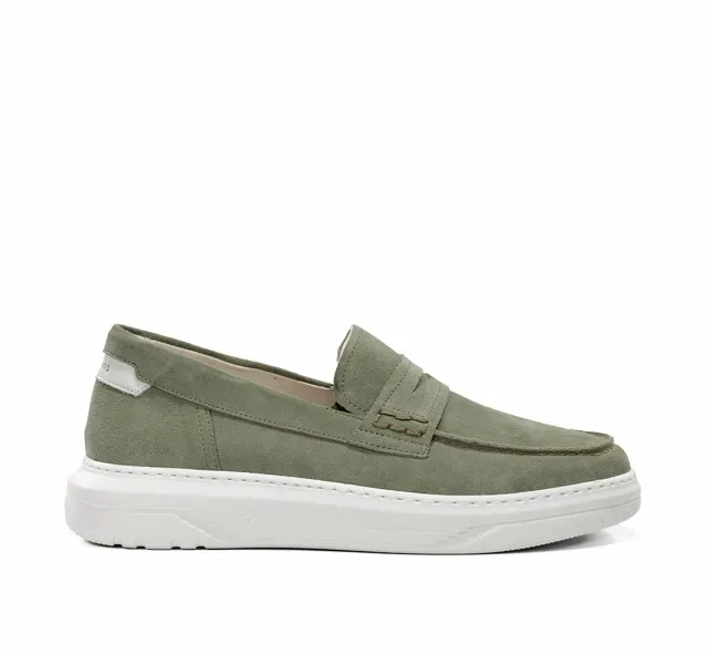 Fluchos Boston F2224 mocassini uomo verde leggeri