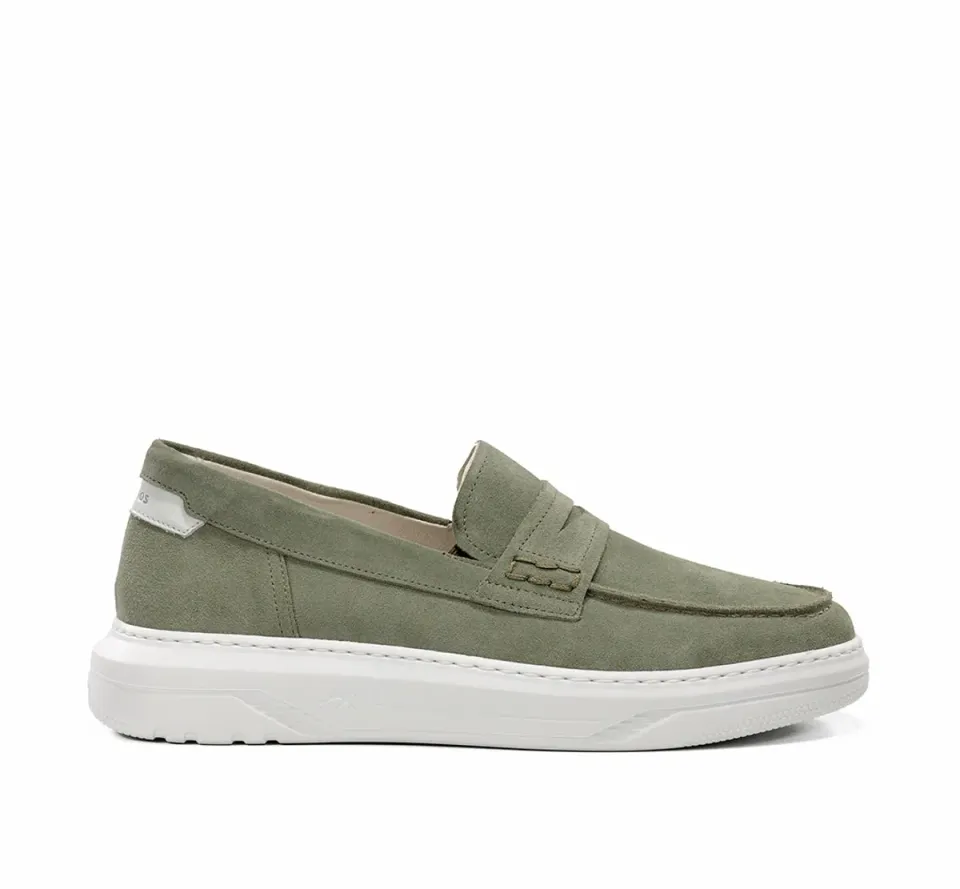 Fluchos Boston F2224 mocassini uomo verde leggeri