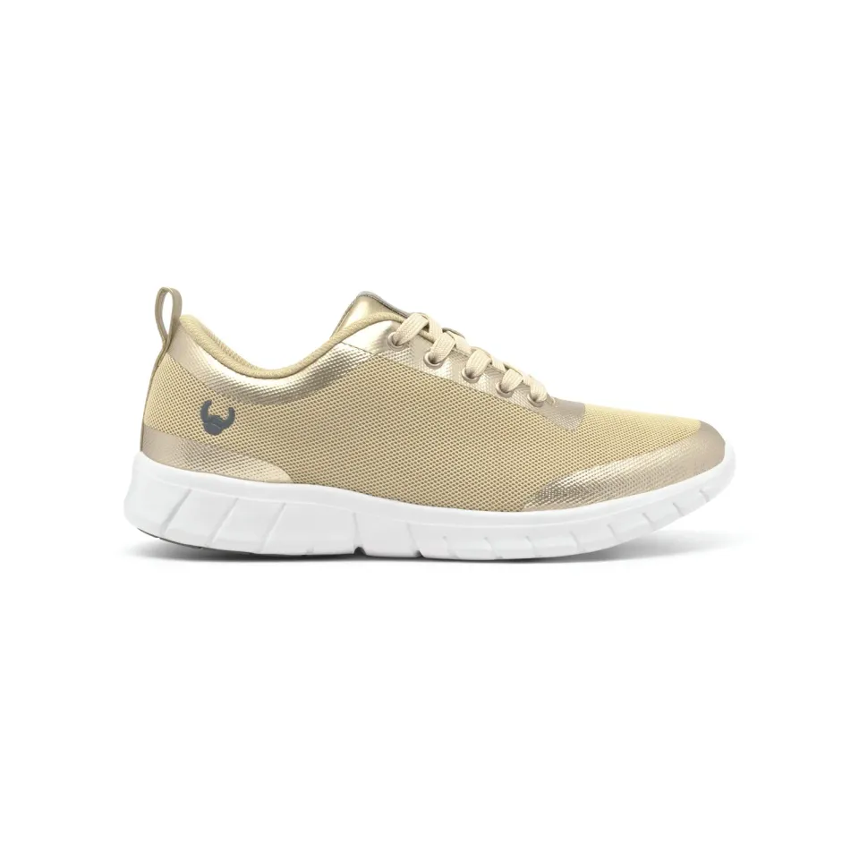 Suecos Alma Style scarpe oro donna antiscivolo
