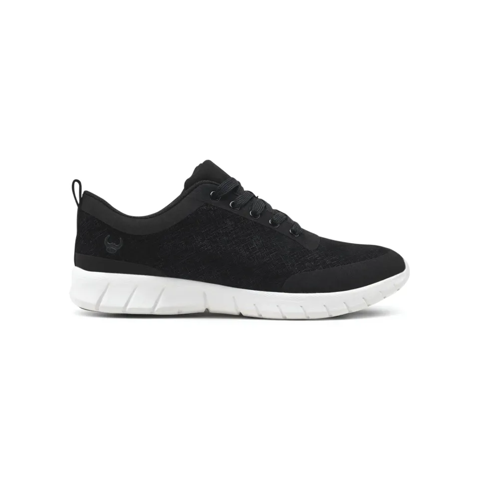 Suecos Alma Velvety scarpe bianco nero eleganti