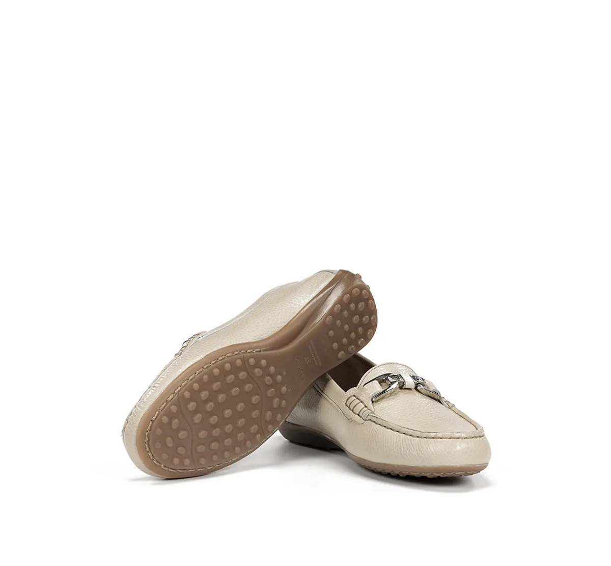 Fluchos Bruni F0804 mocassini donna taupe pelle