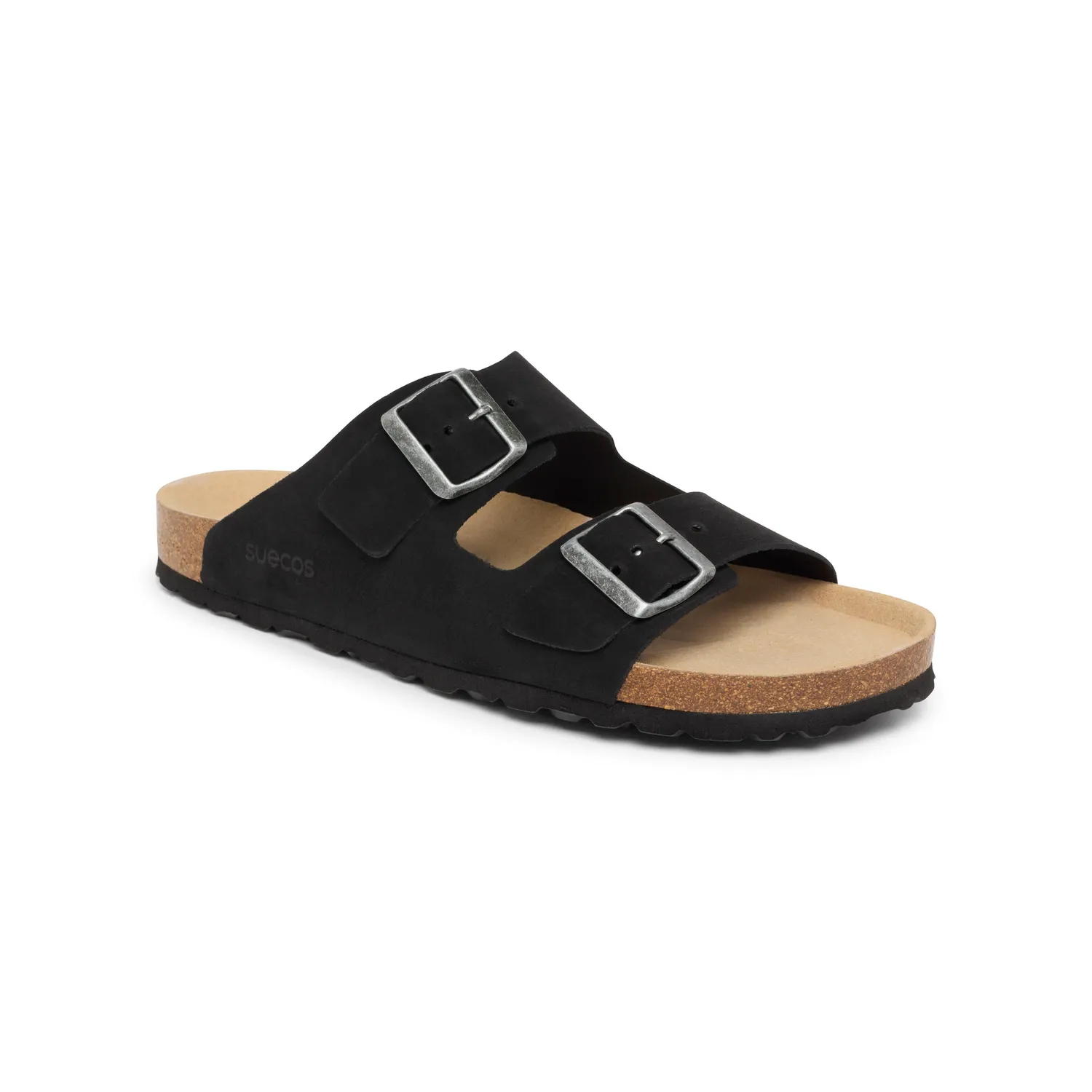 Suecos Ek Soft sandali uomo neri in pelle