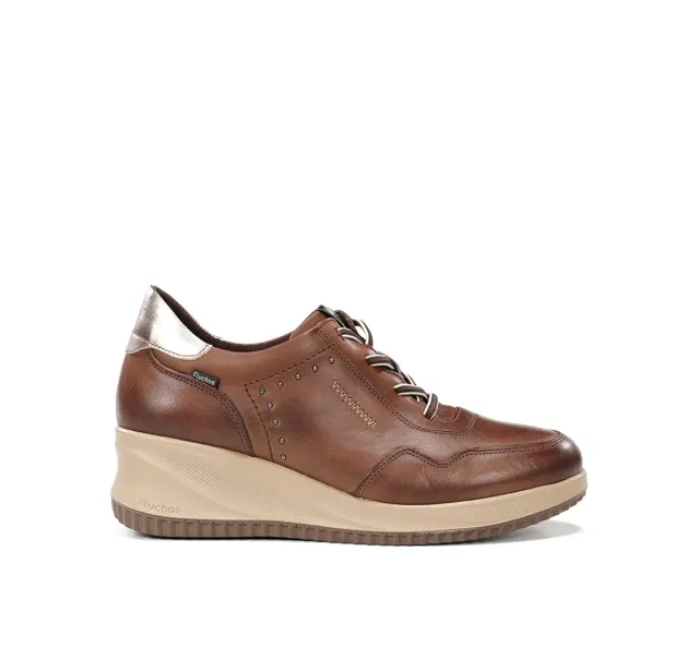 Fluchos Novax F2545 sneakers donna marroni zeppa