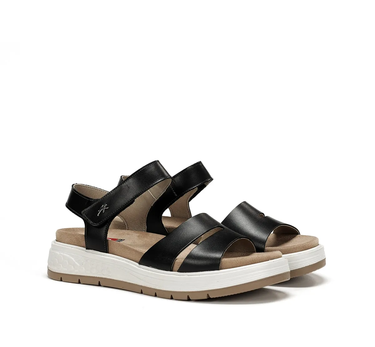 Fluchos Street F2006 Sandali Neri Donna Comodi