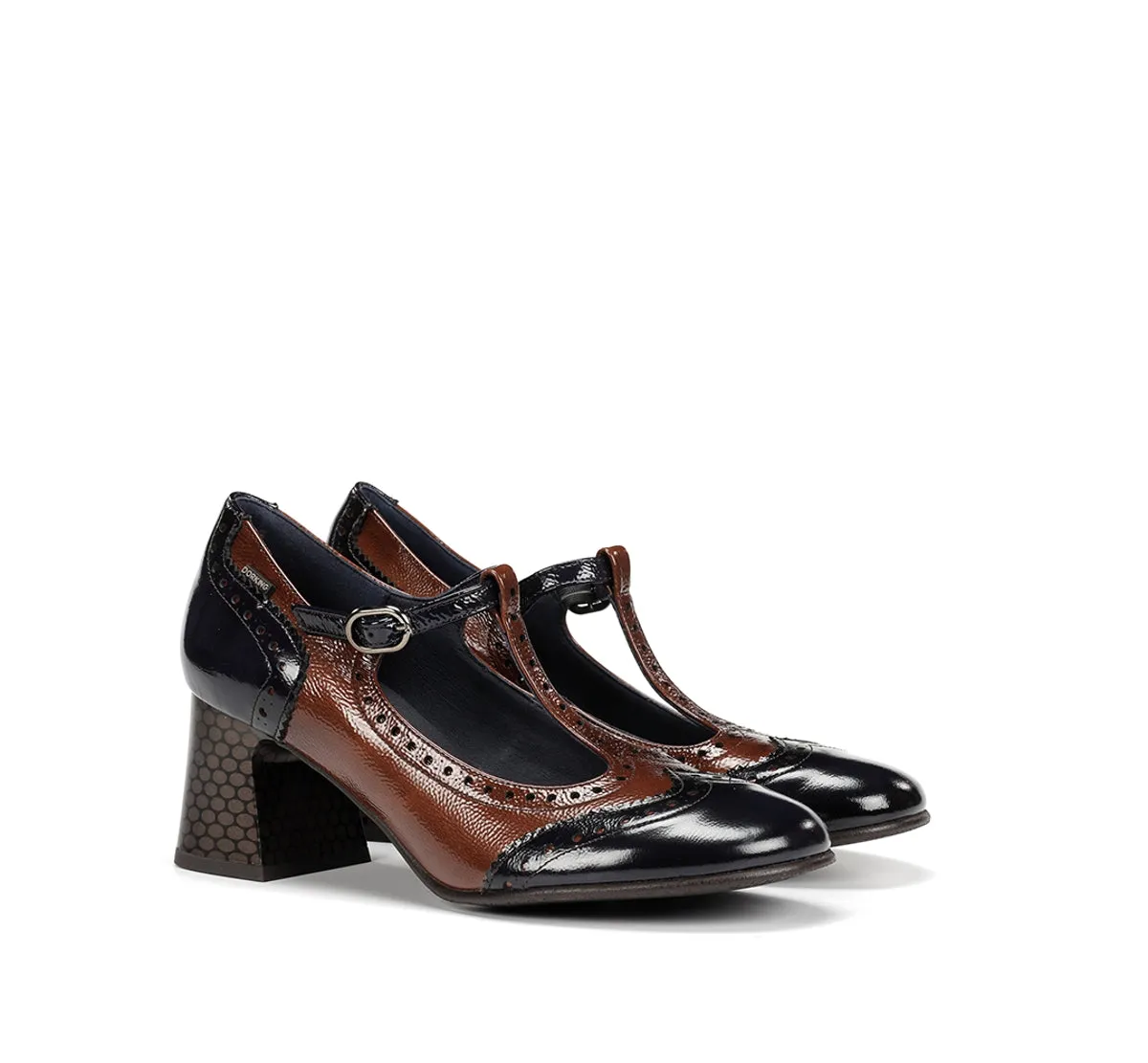Fluchos Dacy D9618 mocassino donna marrone tacco comodo