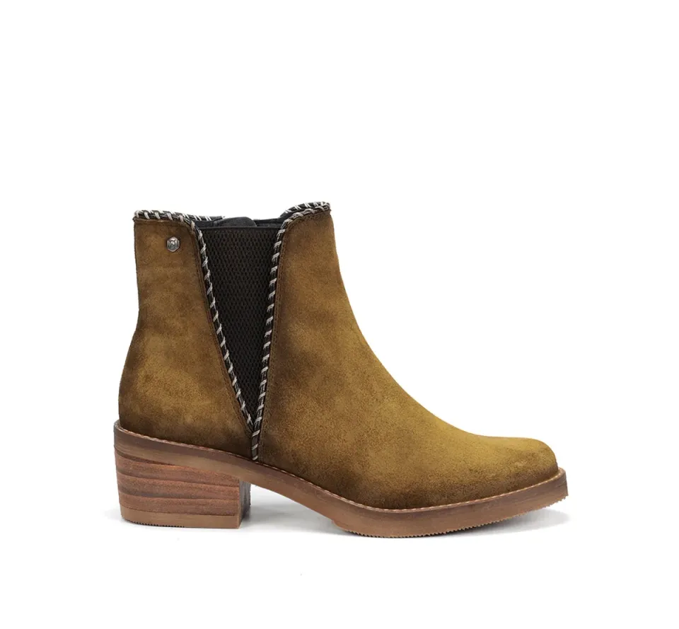 Dorking Layla D9545 stivaletti donna verdi tacco basso