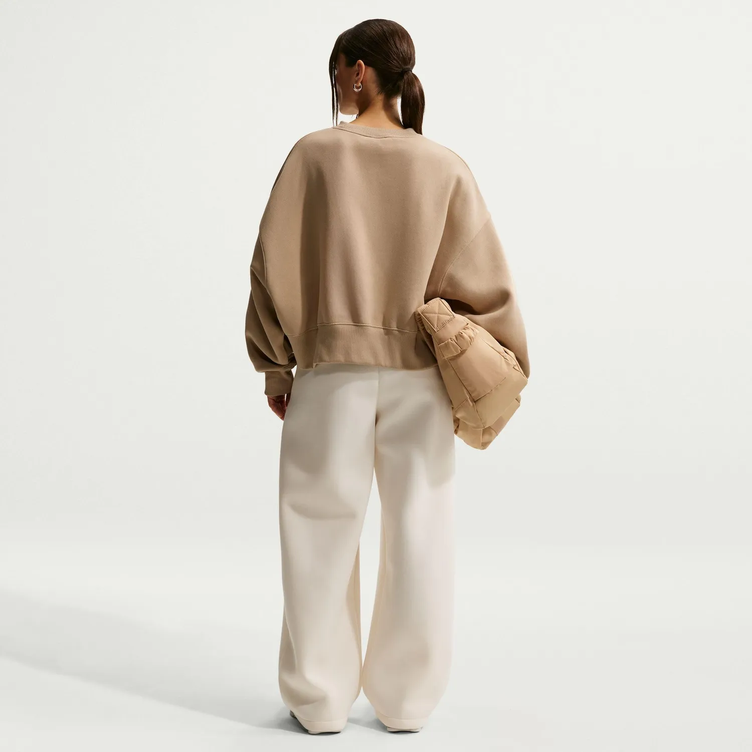 Nike Phoenix Fleece felpa donna oversize in cotone