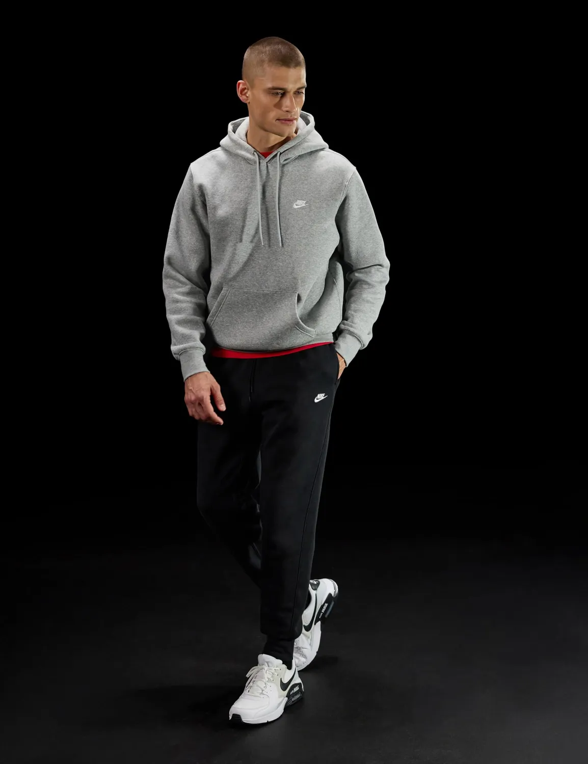Nike Club BB pantaloni tuta uomo M neri morbidi