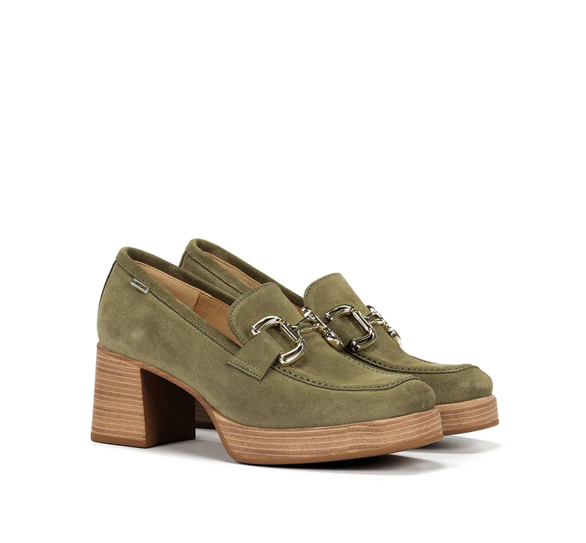 Dorking Cristel D9438 mocassini donna verdi zeppa