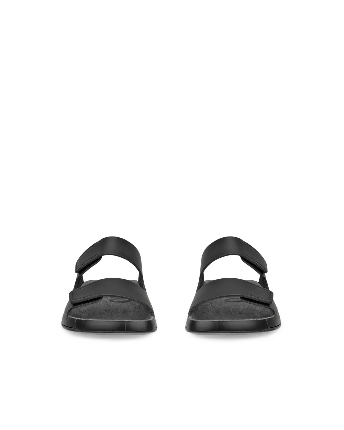Ecco Cozmo Two Band ciabatte uomo nero pelle comfort
