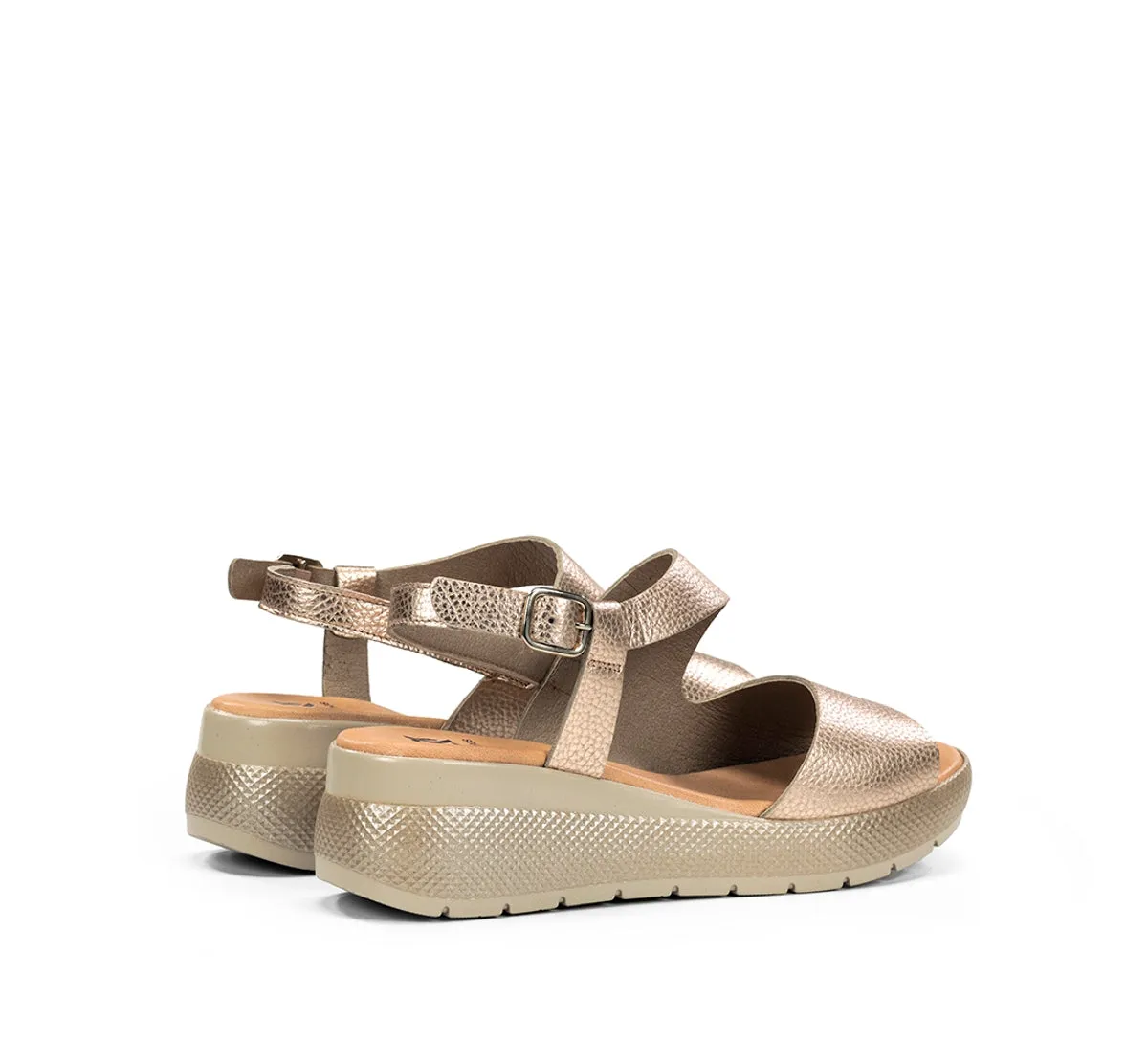 Dorking by Fluchos Ever D9495 sandali donna oro fibbia