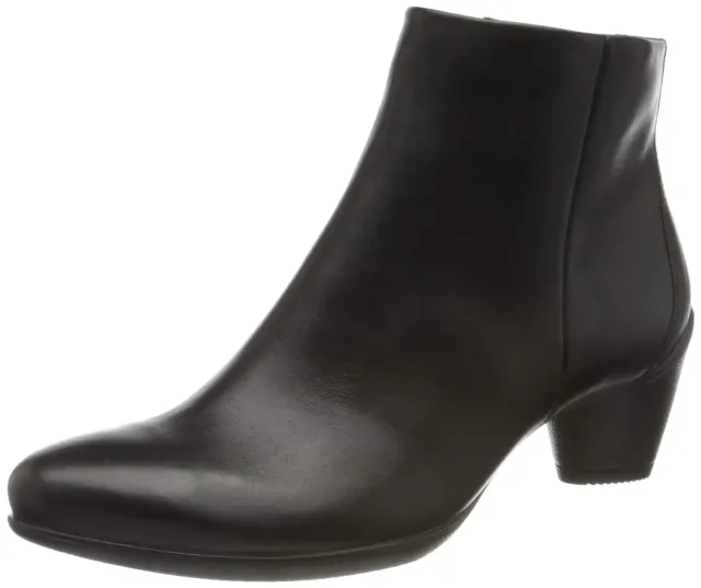 Ecco Sculptured 45 stivaletti donna neri tacco comodo