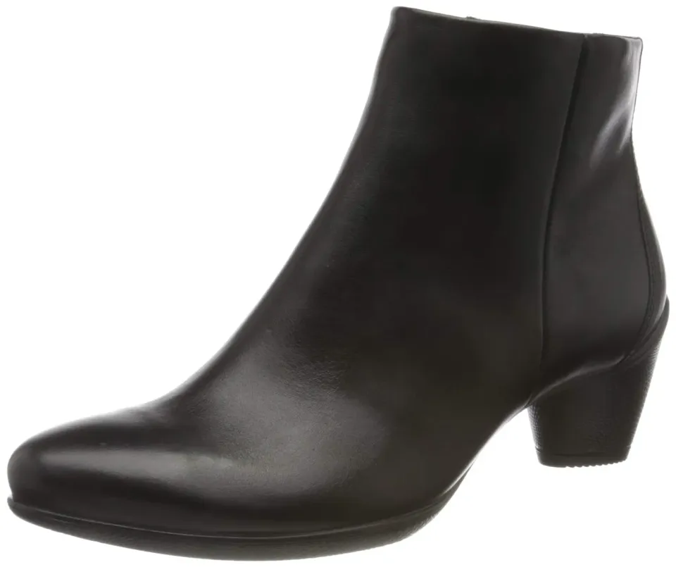Ecco Sculptured 45 stivaletti donna neri tacco comodo