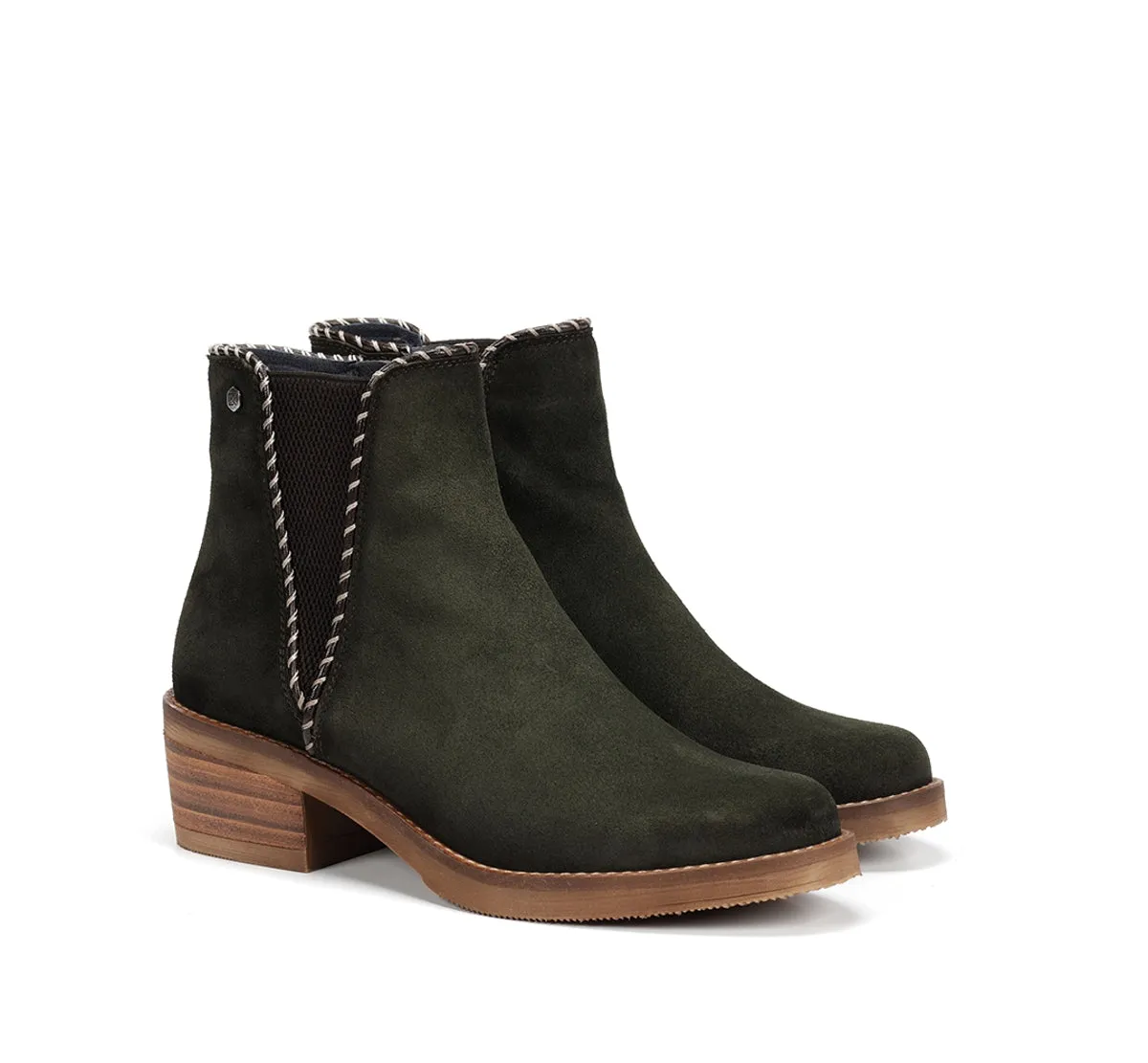 Fluchos Dorking Layla D9545 stivaletto donna verde tacco basso