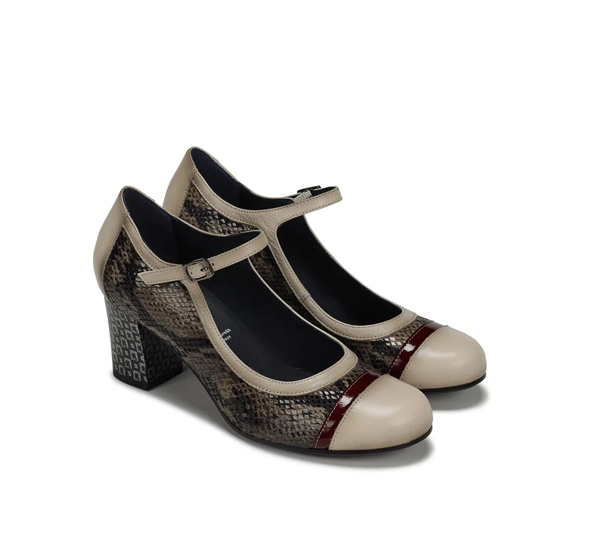 Fluchos Rodin D8669 scarpe donna marrone fibbia