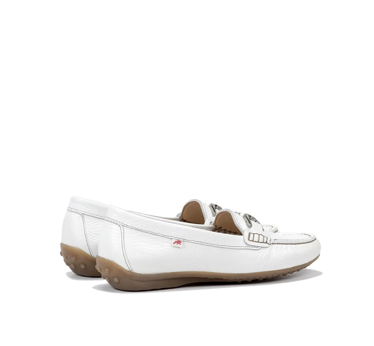 Fluchos Bruni F0804 mocassino donna bianco pelle