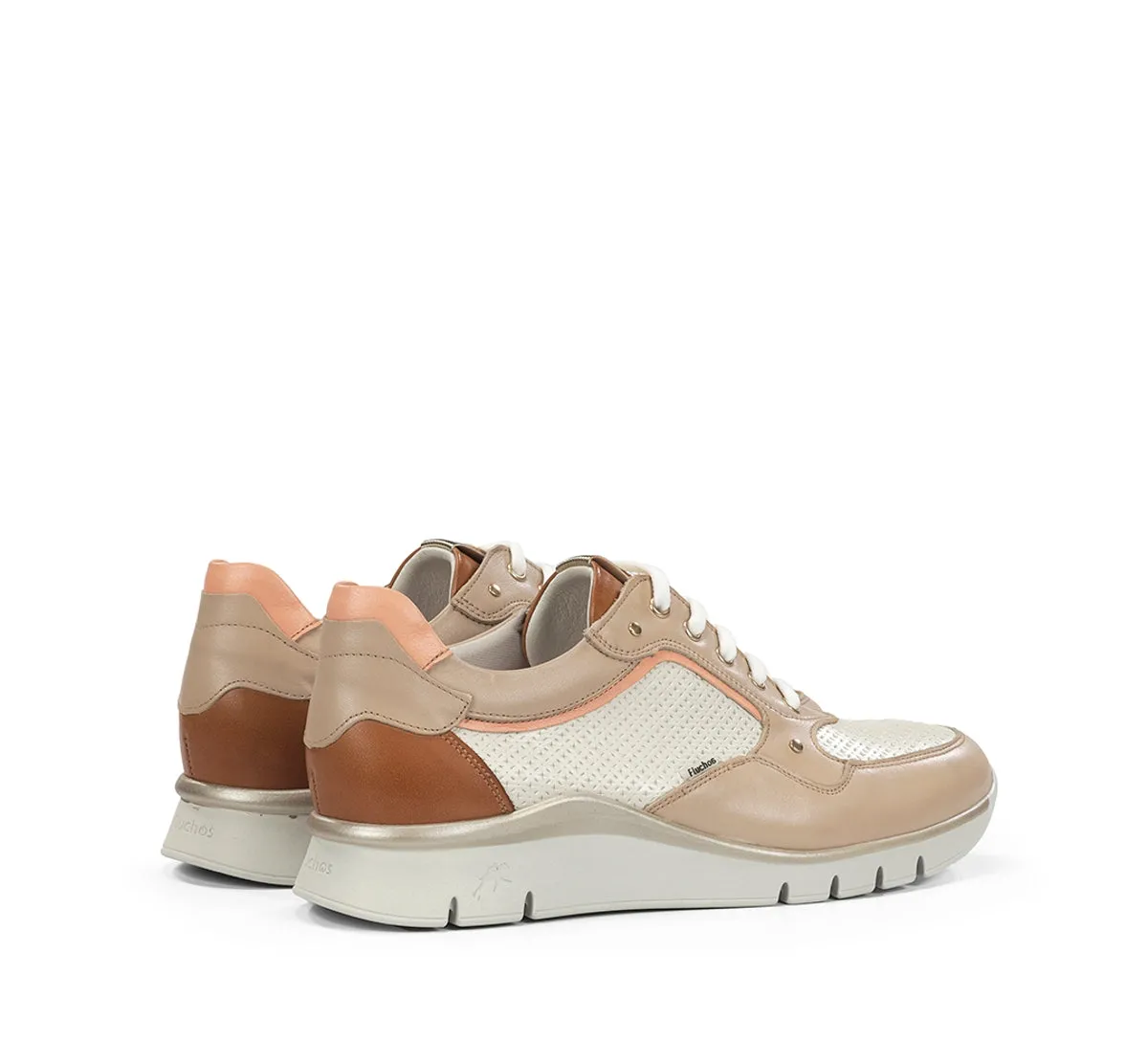 Fluchos Union F2177 sneakers donna tortora pianta ampia