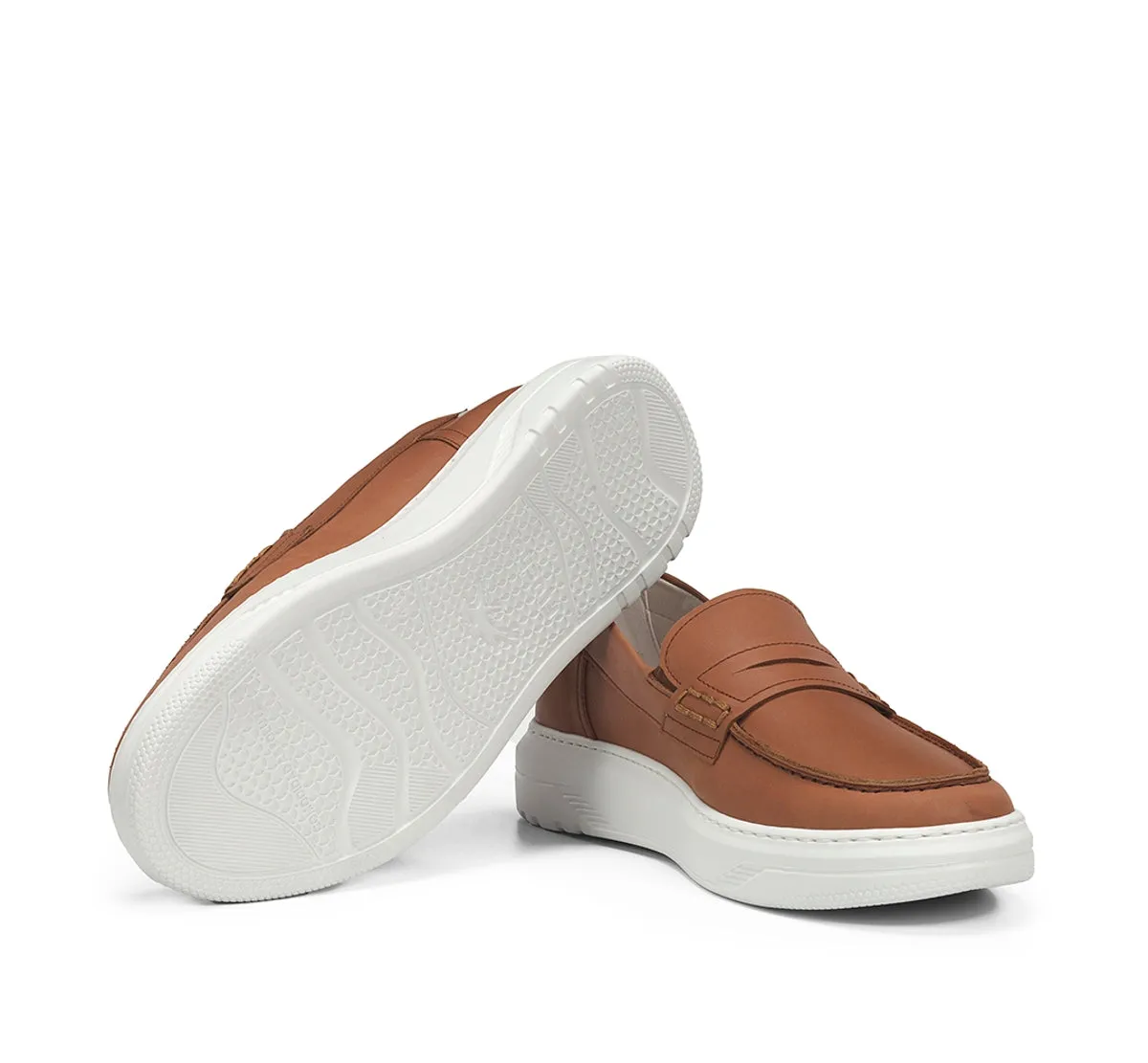 Fluchos Boston F2224 mocassino uomo marrone leggero