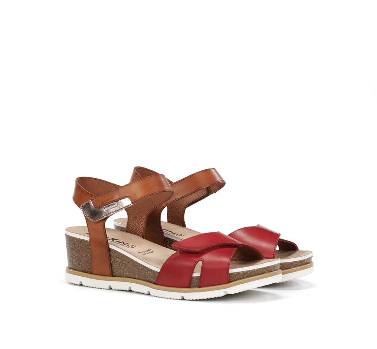 Fluchos Gold D9512 Sandali Zeppa Donna Rossi