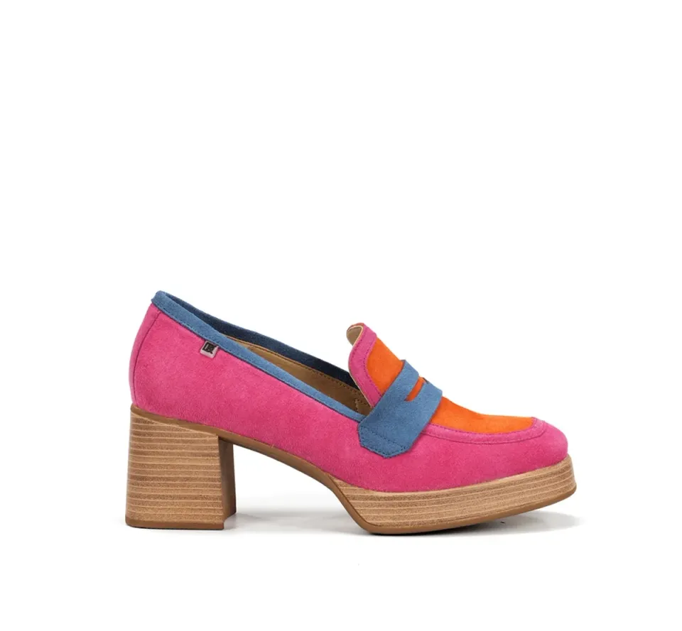 Dorking Cristel D9440 Mocassini Donna Rosa Plateau