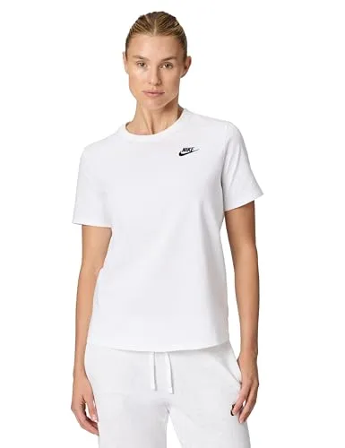 Nike NSW Tee Club t-shirt donna nera cotone