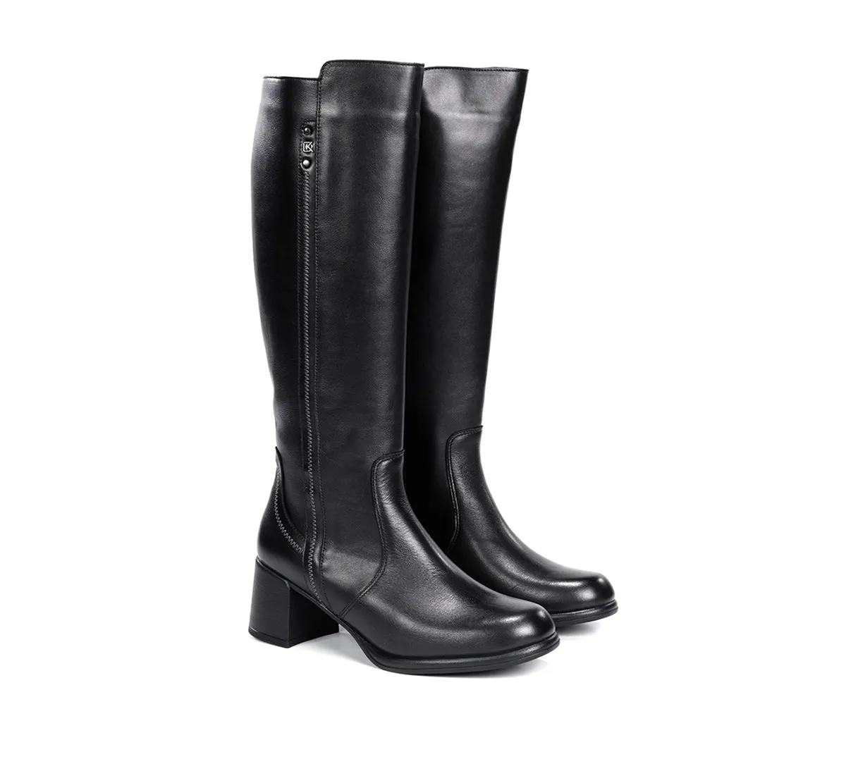 Fluchos Frixe D9820 tronchetti donna neri tacco