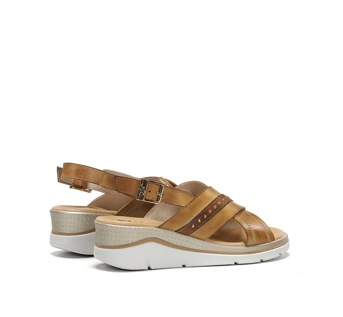 Fluchos Fire F2428 sandalo donna marrone zeppa leggera