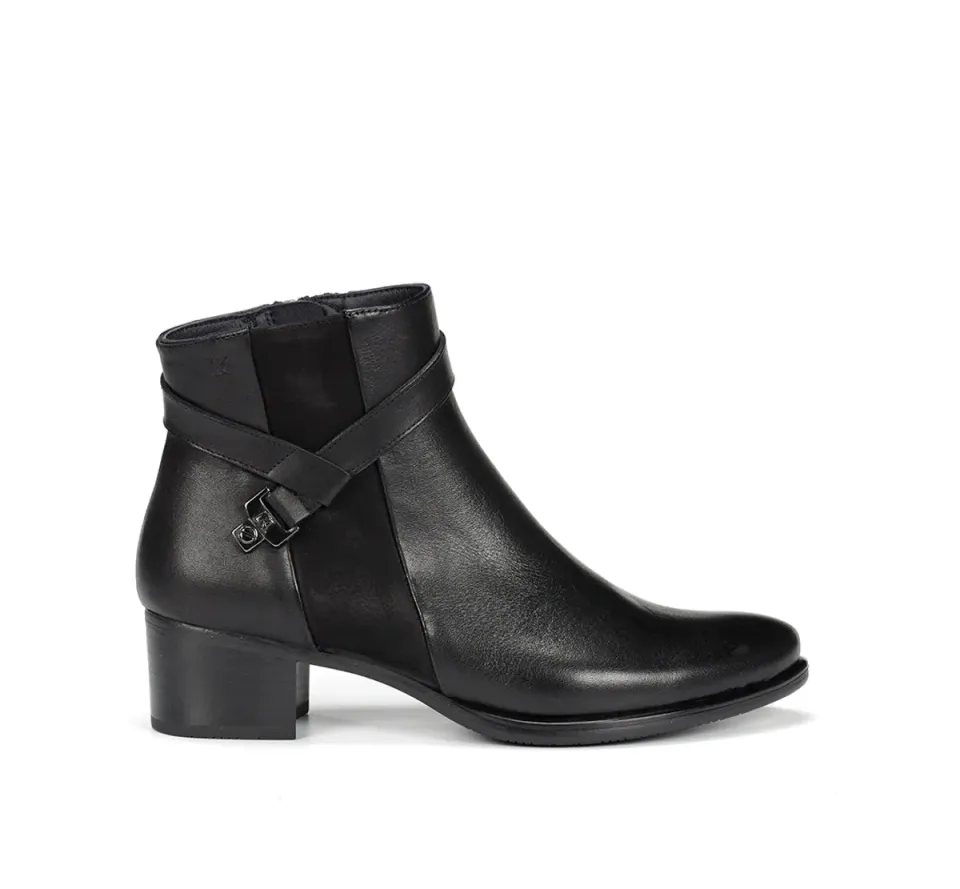 Fluchos Alegria D7232 stivaletti neri donna tacco medio