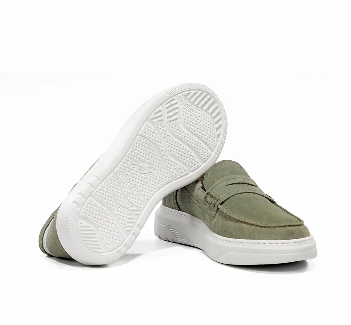 Fluchos Boston F2224 mocassini uomo verde leggeri