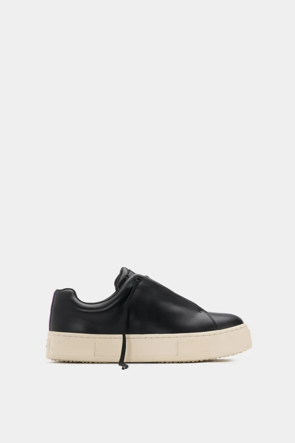 Eytys Doja Lace-Up sneakers nere pelle lucida