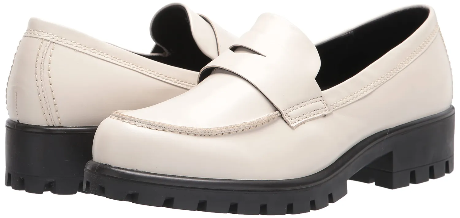 Ecco Modtray mocassino donna pelle tacco largo