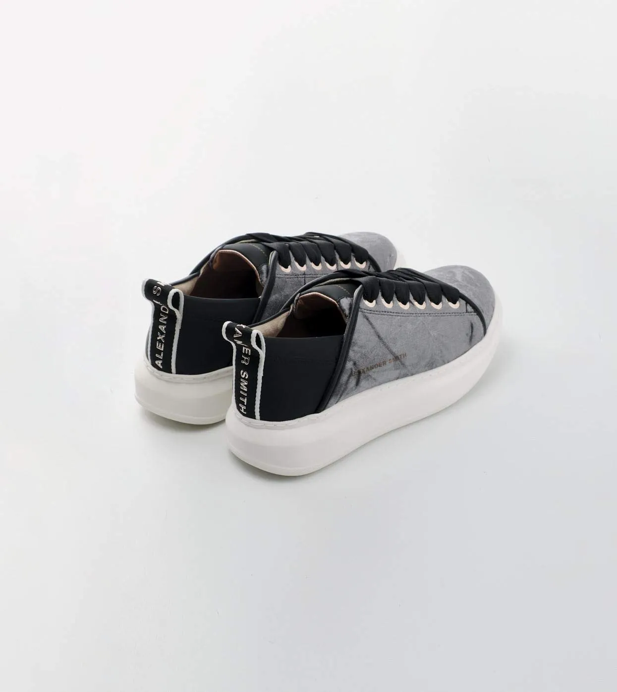 Alexander Smith Wembley Black sneakers donna nero pitone iridescente