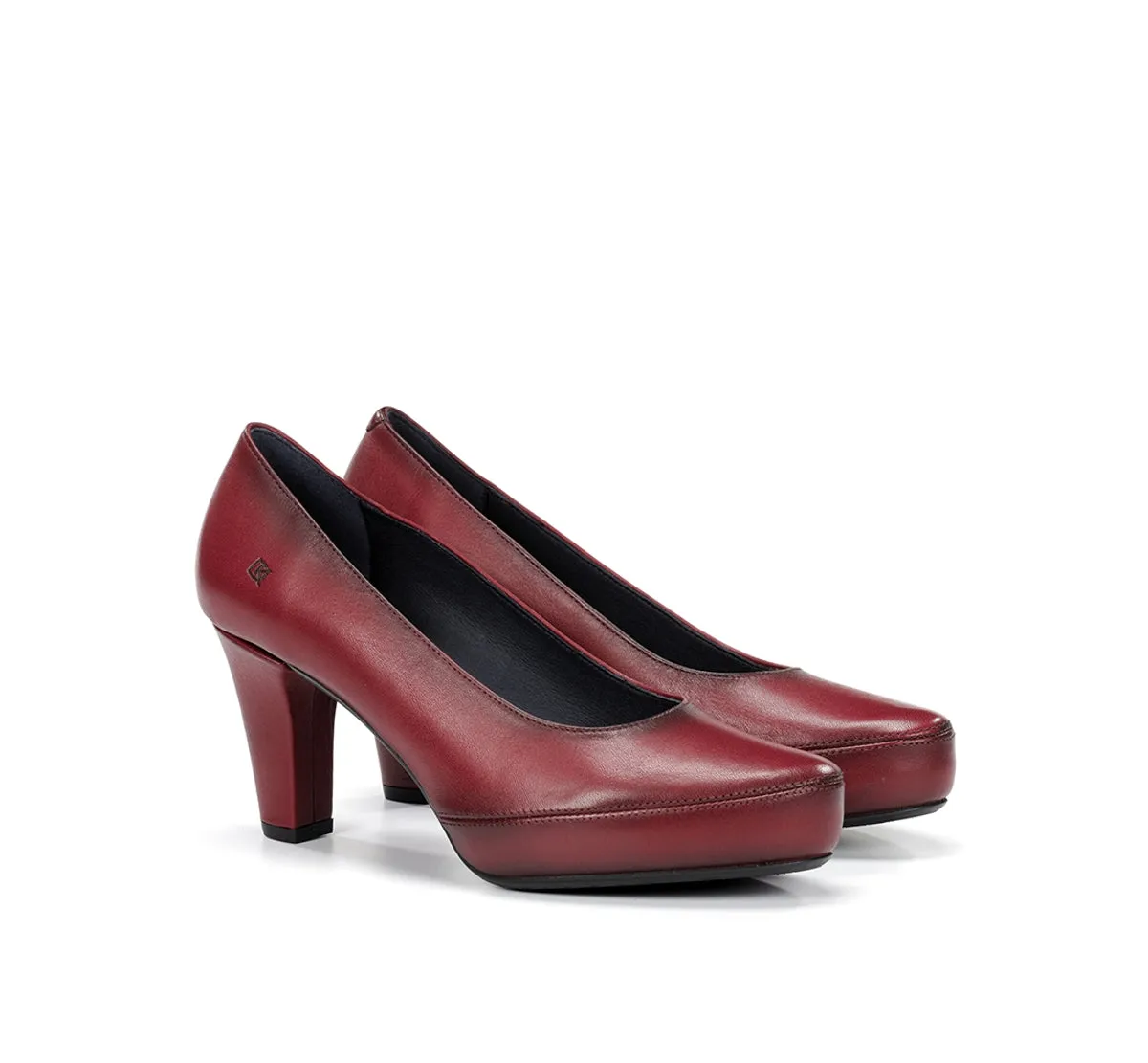 Dorking Blesa D5794 scarpe donna bordeaux tacco