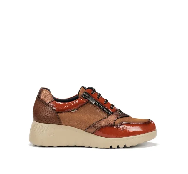 Fluchos Live F2248 sneakers donna marroni zeppa