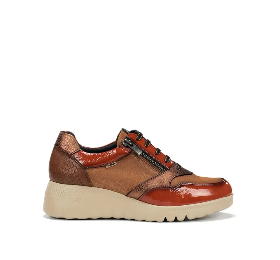 Fluchos Live F2248 sneakers donna marroni zeppa