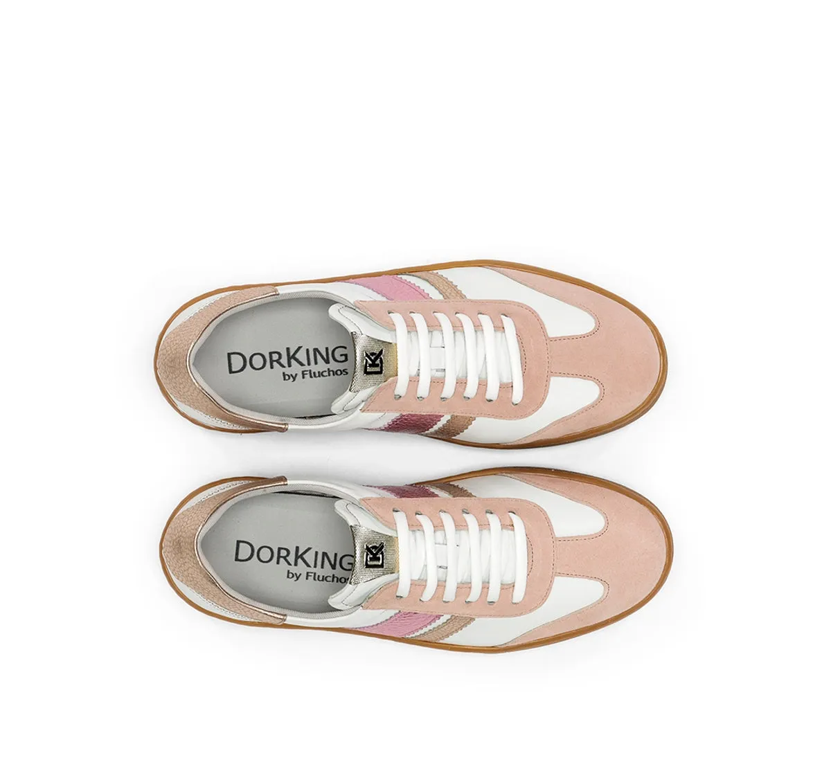 Fluchos Lynn D9476 sneakers donna nude pelle