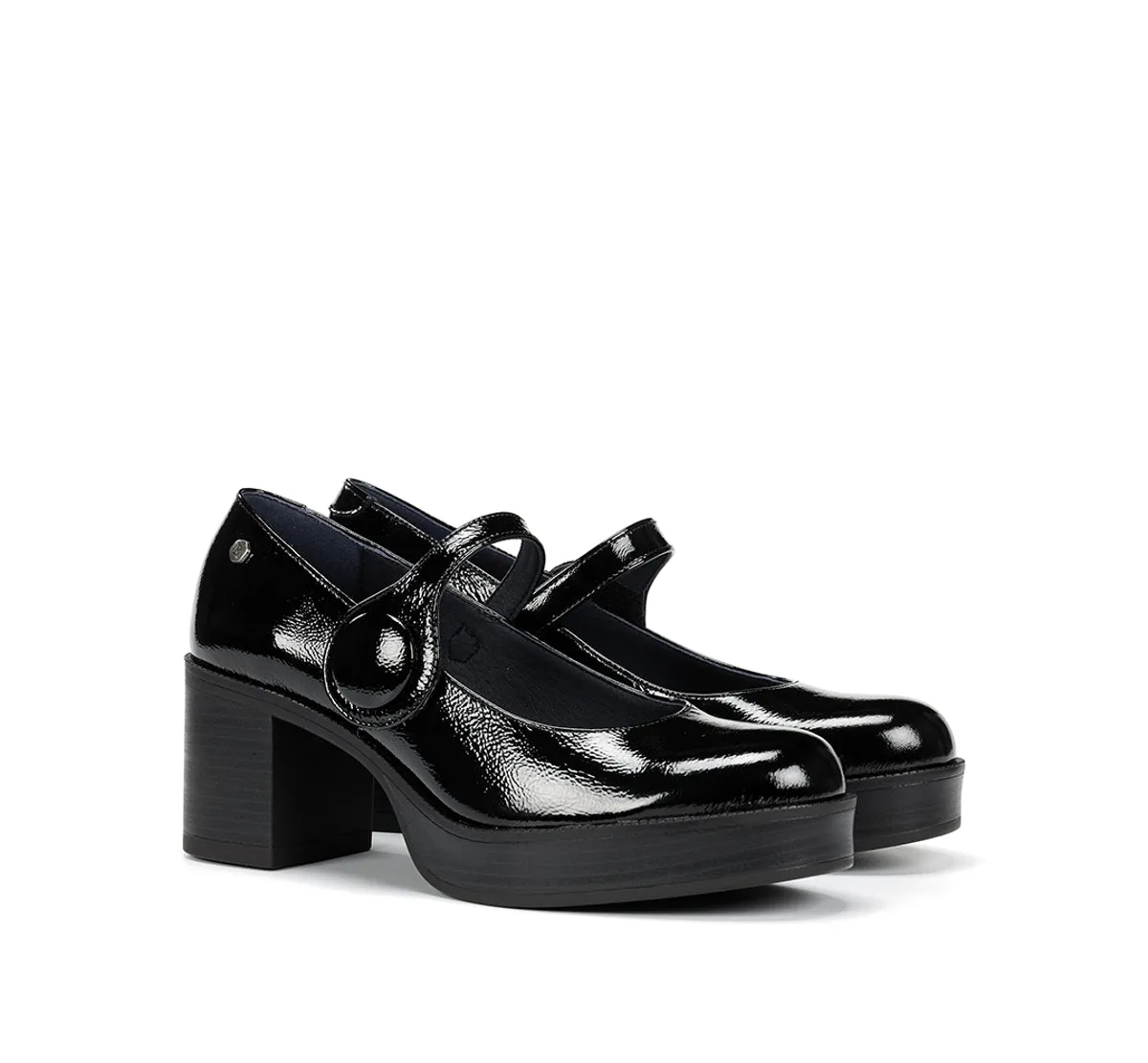 Fluchos Bowy D9588 tronchetto donna nero tacco zip