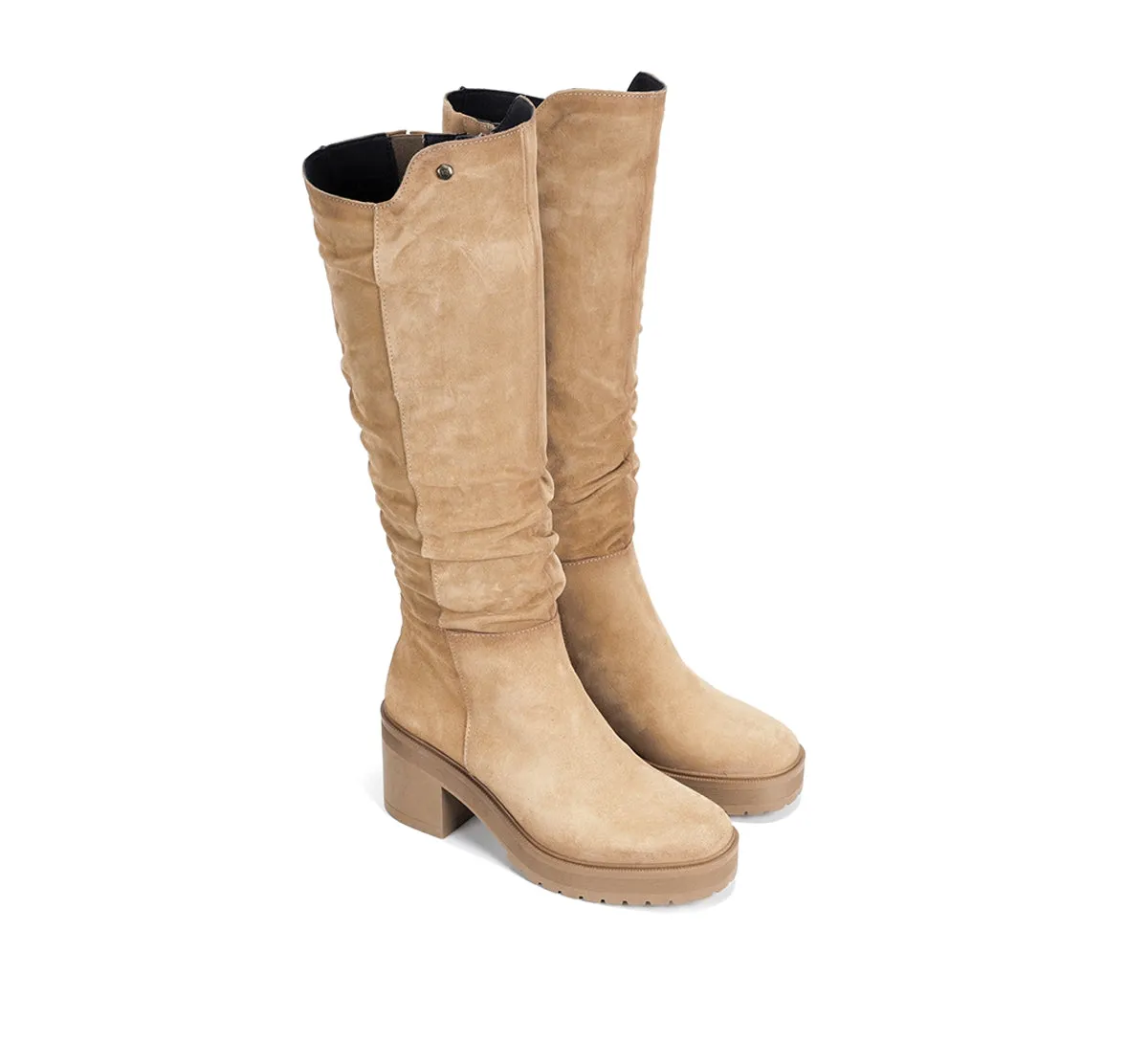 Fluchos Sarah D9574 stivali donna beige tacco