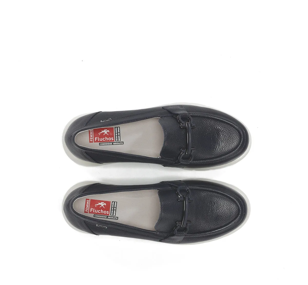 Fluchos Gladis F1936 mocassino donna blu punta tonda