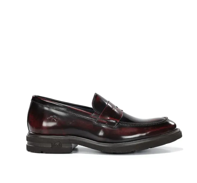 Fluchos Belgas F0633 Mocassini Bordeaux Uomo