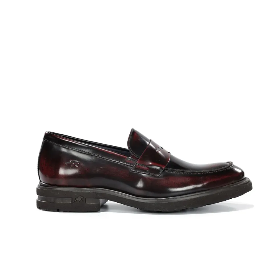 Fluchos Belgas F0633 Mocassini Bordeaux Uomo