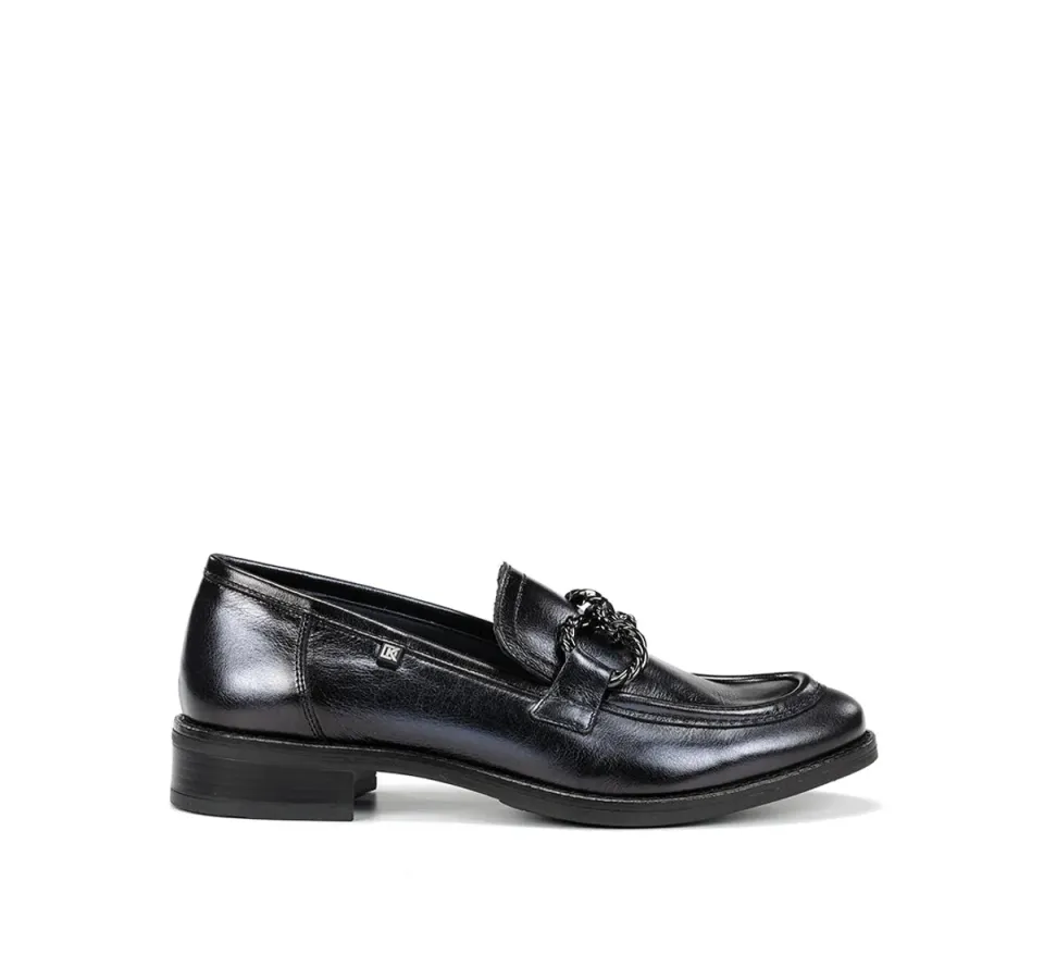 Fluchos Harvard D9117 mocassini donna blu pelle