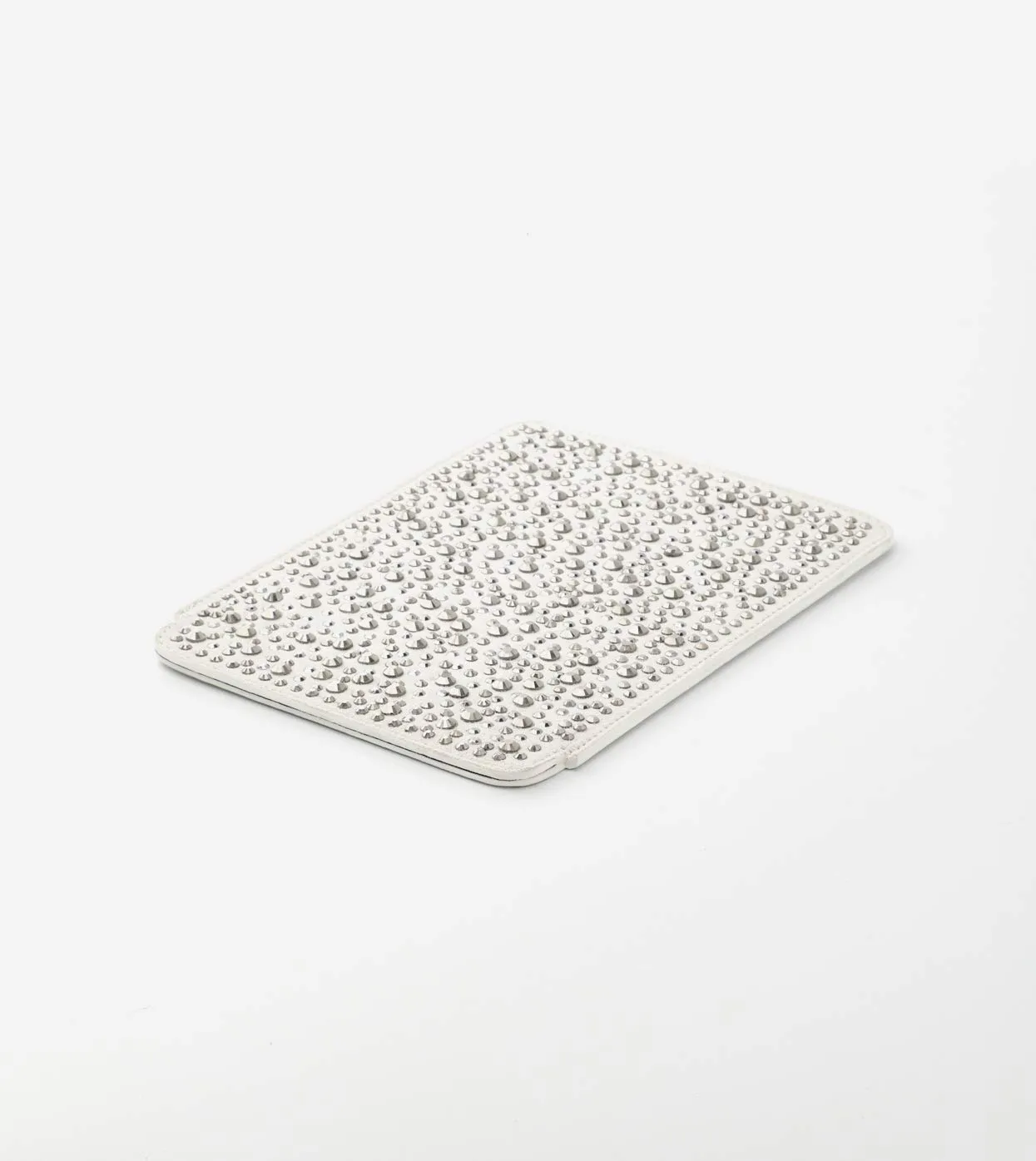 Alexander Smith Strass custodia tablet iPad bianca 14x20 pelle