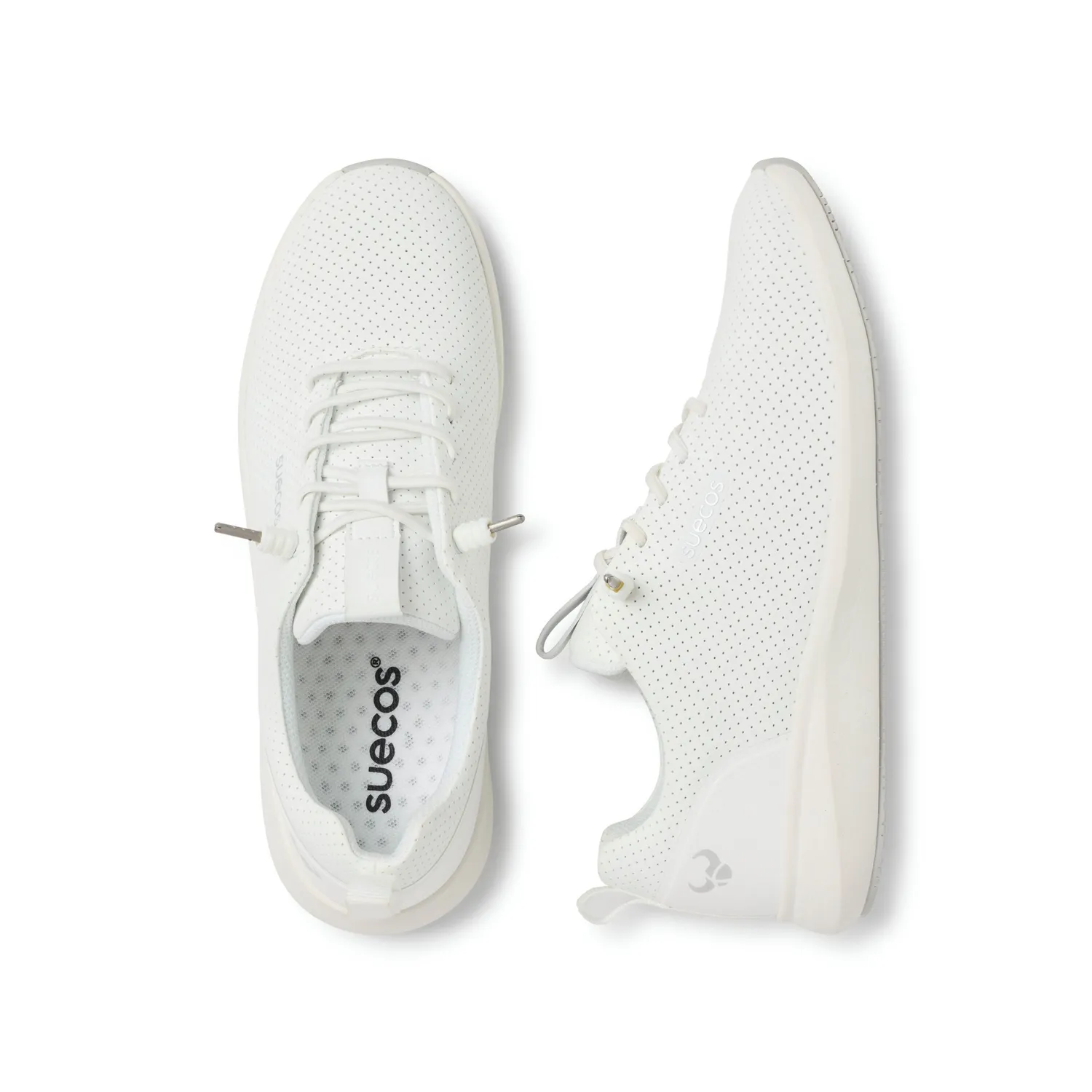 Suecos Klar scarpe unisex bianche traspiranti